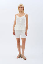 Diagonal-Askıları Tokalı Bluz-Bluz-6-Milagron.com