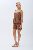 Diagonal-Askıları Tokalı Bluz-Bluz-6-Milagron.com