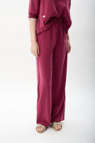 Diagonal-Bağcıklı Düz Paça Pantolon-,-14-Milagron.com