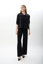 Diagonal-Bağcıklı Düz Paça Pantolon-,-18-Milagron.com