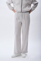 Diagonal-Bağcıklı Rahat Kesim Pantolon-Pantolon-2-Milagron.com