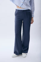 Diagonal-Bağcıklı Rahat Kesim Pantolon-Pantolon-2-Milagron.com