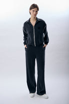 Diagonal-Bağcıklı Rahat Kesim Pantolon-Pantolon-6-Milagron.com