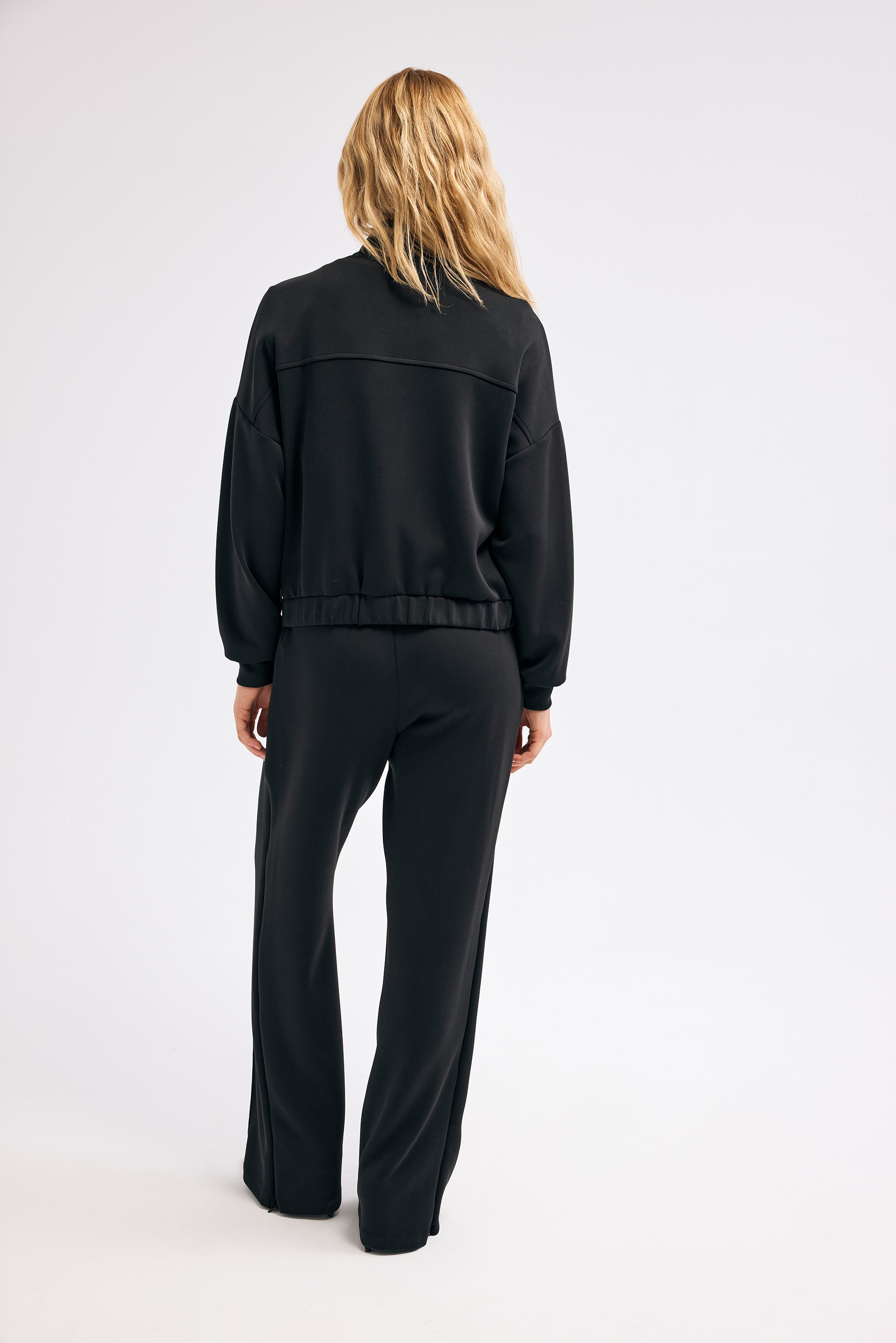 Diagonal-Balıkçı Yaka Ceket-CEKET , Sweatshirt-3-Milagron.com
