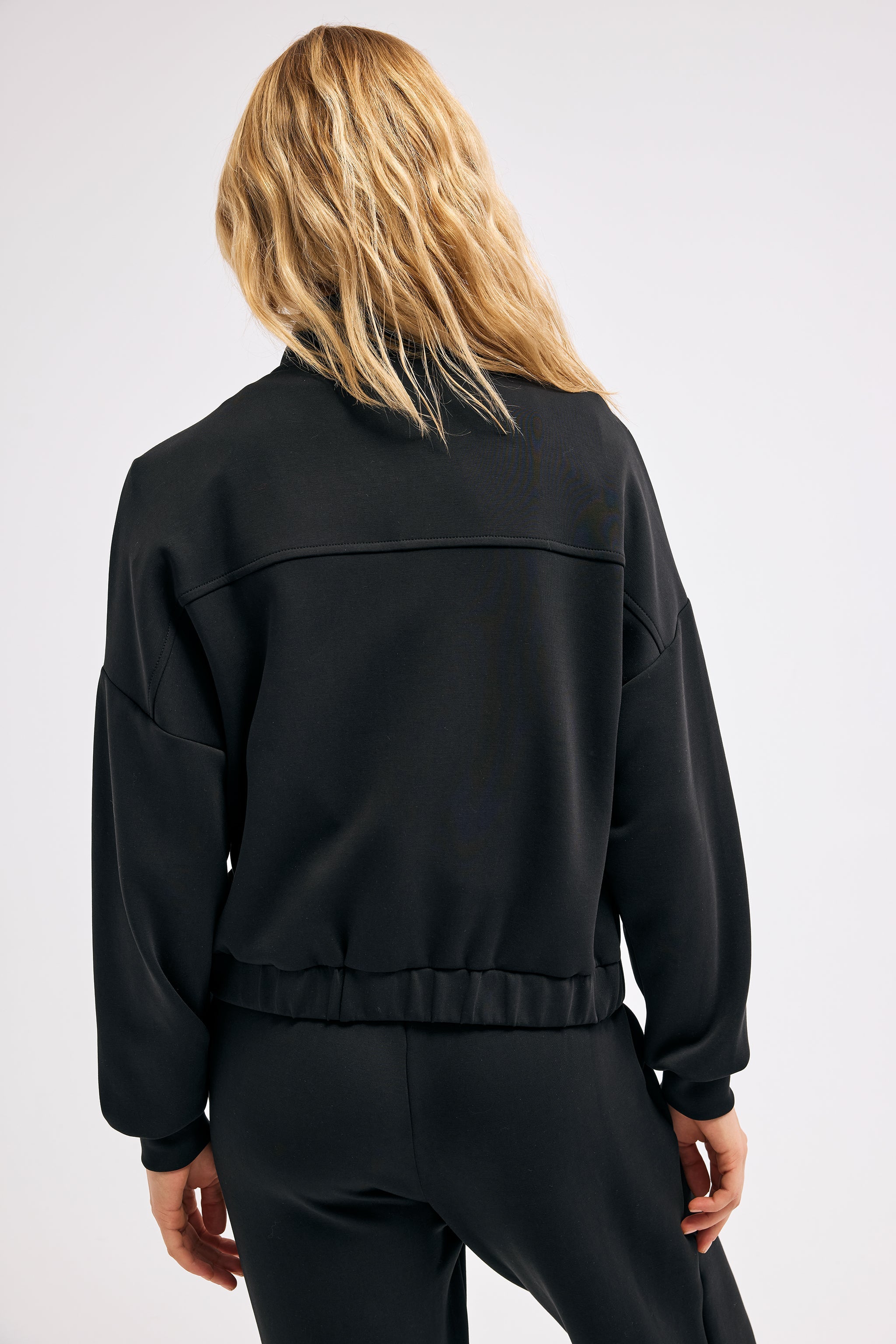 Diagonal-Balıkçı Yaka Ceket-CEKET , Sweatshirt-4-Milagron.com