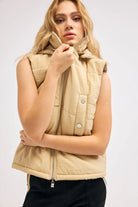 Diagonal-Bej Şişme Yelek-Yelek-3-Milagron.com