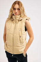 Diagonal-Bej Şişme Yelek-Yelek-4-Milagron.com