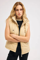 Diagonal-Bej Şişme Yelek-Yelek-7-Milagron.com