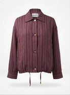 Beli Ayarlanabilir Bomber Ceket Bordo