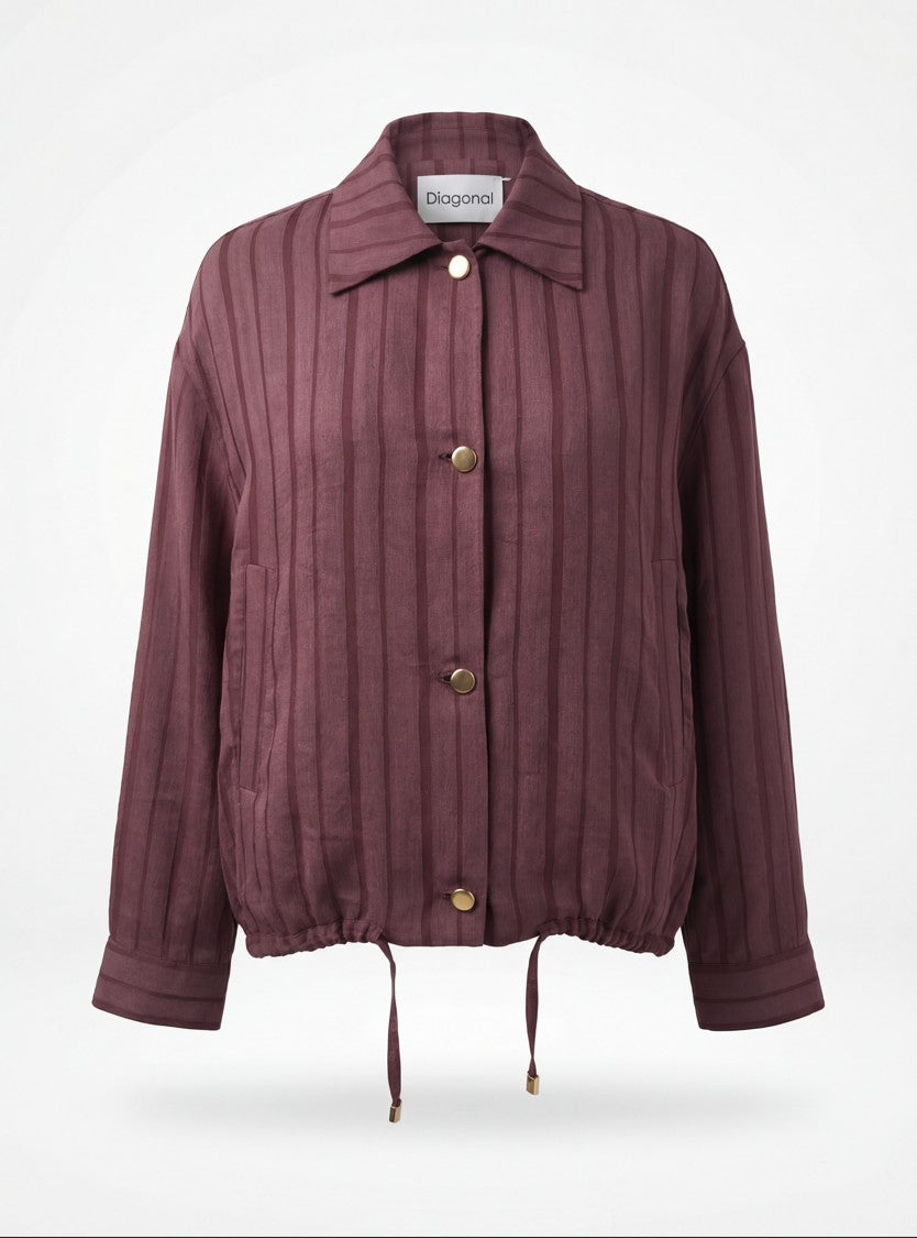 Beli Ayarlanabilir Bomber Ceket Bordo