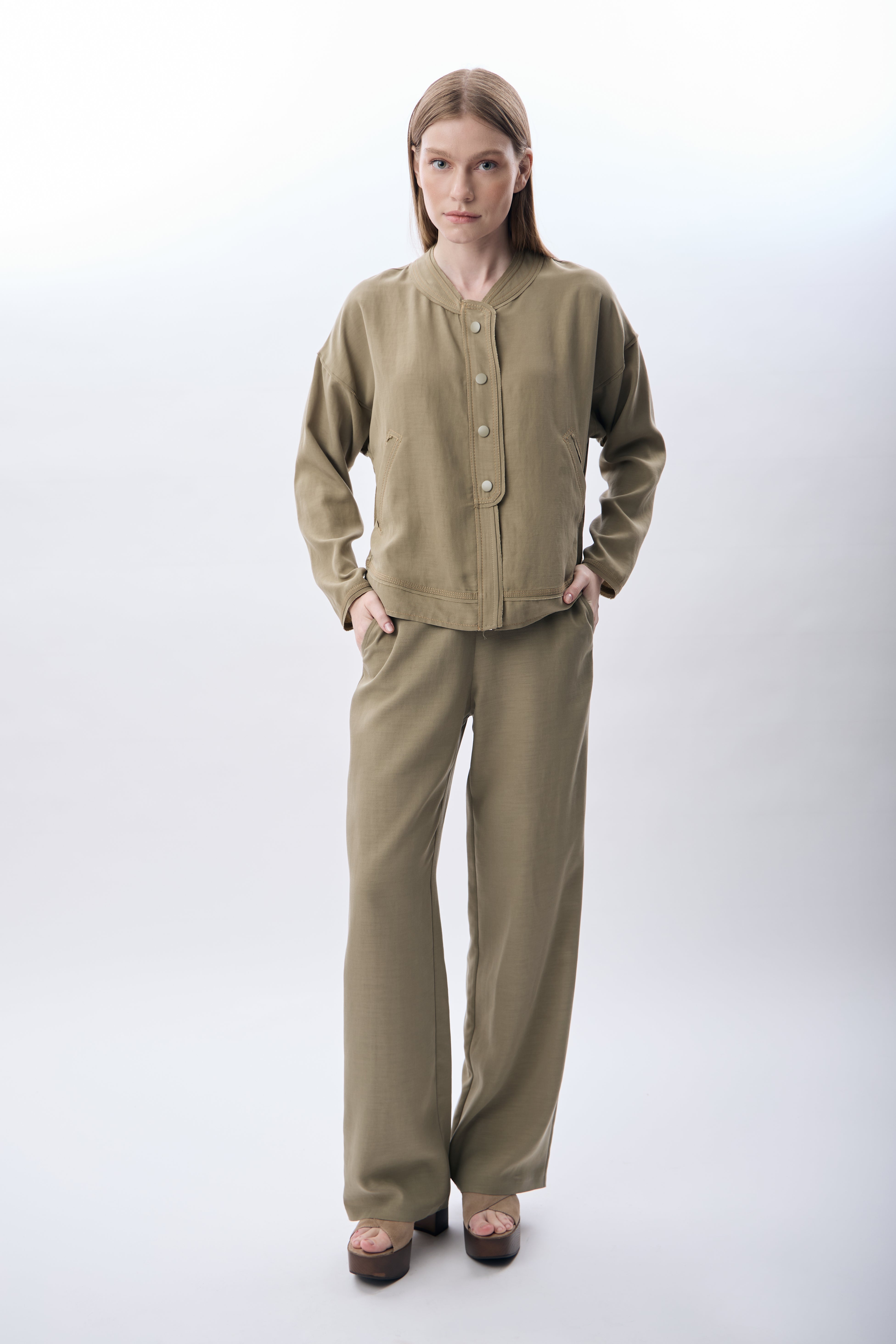 Diagonal-Beli Lastikli Cepli Pantolon-Pantolon-1-Milagron.com