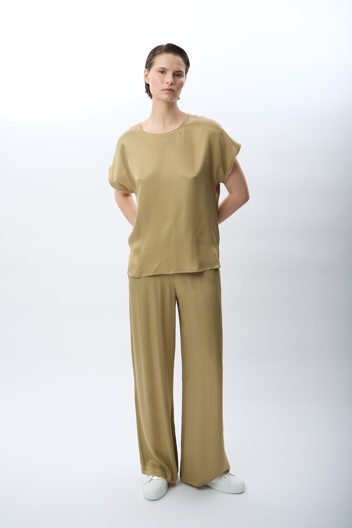 Diagonal-Bisiklet Yaka Bluz-Bluz-2-Milagron.com