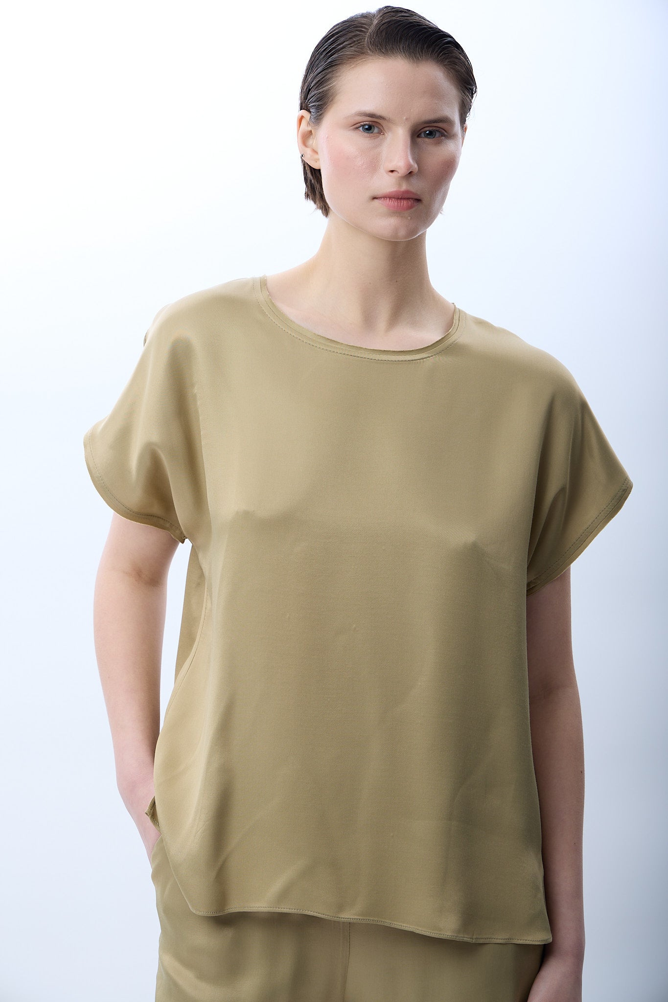 Diagonal-Bisiklet Yaka Bluz-Bluz-4-Milagron.com