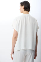 Diagonal-Bisiklet Yaka Bluz-Bluz-5-Milagron.com