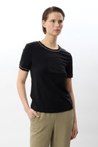 Diagonal-Bisiklet Yaka Tişört-T-Shirts-1-Milagron.com