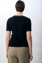 Diagonal-Bisiklet Yaka Tişört-T-Shirts-5-Milagron.com