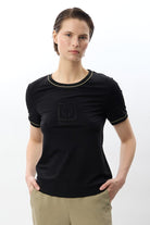 Diagonal-Bisiklet Yaka Tişört-T-Shirts-6-Milagron.com