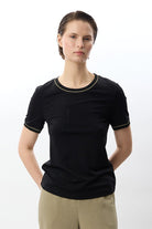 Diagonal-Bisiklet Yaka Tişört-T-Shirts-7-Milagron.com