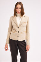 Diagonal-Blazer Bej Ceket-Ceket-4-Milagron.com