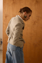 Diagonal-Blazer Kahverengi Ceket-Ceket-8-Milagron.com