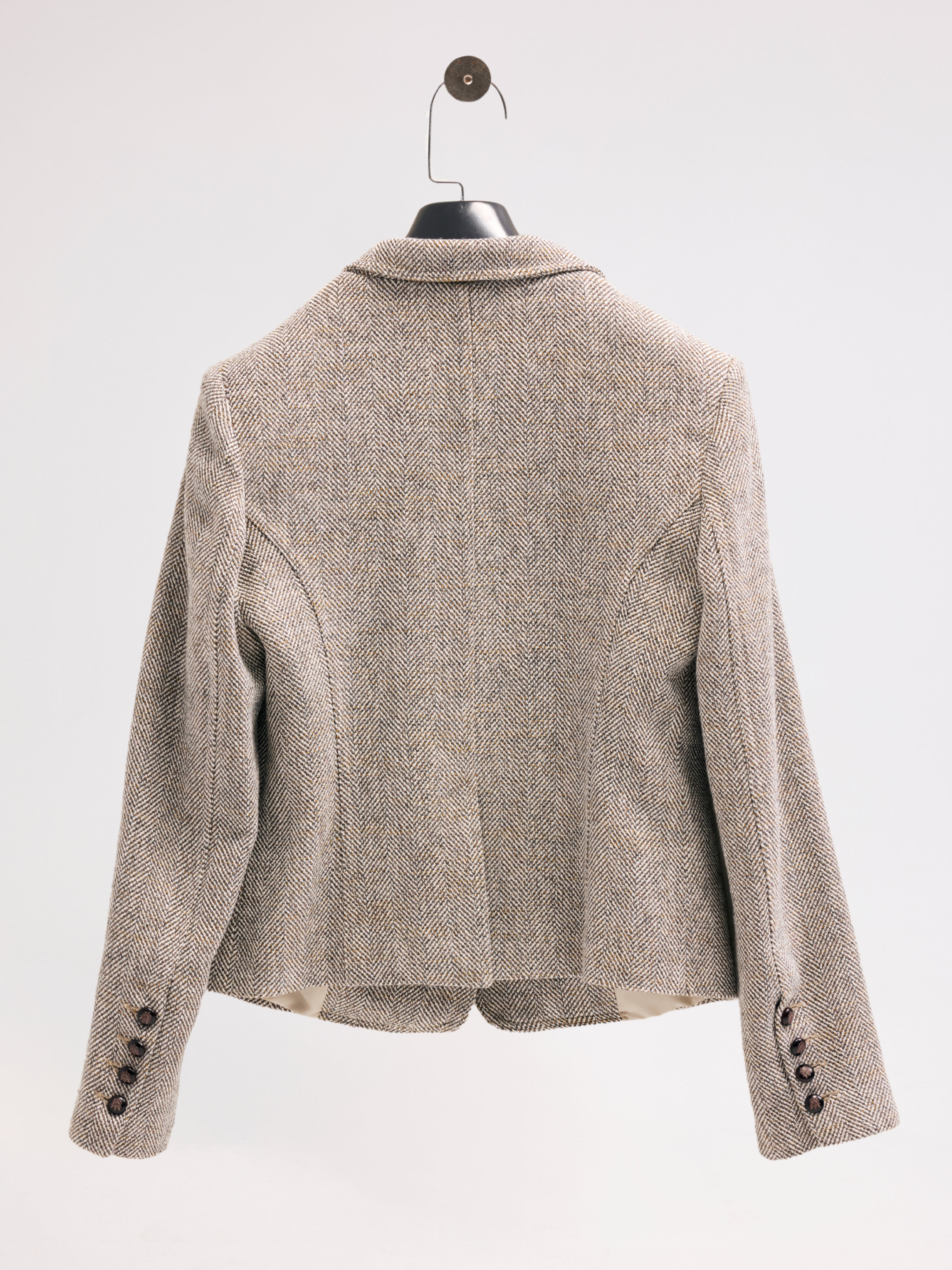 Diagonal-Blazer Kahverengi Ceket-Ceket-9-Milagron.com