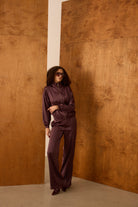 Diagonal-Bol Kesim Kahverengi Pantolon-Pantolon-6-Milagron.com