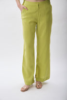 Diagonal-Bol Kesim Yırtmaçlı Pantolon-Pantolon-2-Milagron.com