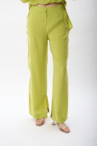 Diagonal-Bol Kesim Yırtmaçlı Pantolon-Pantolon-5-Milagron.com