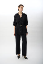 Diagonal-Bol Kesim Yırtmaçlı Pantolon-Pantolon-6-Milagron.com