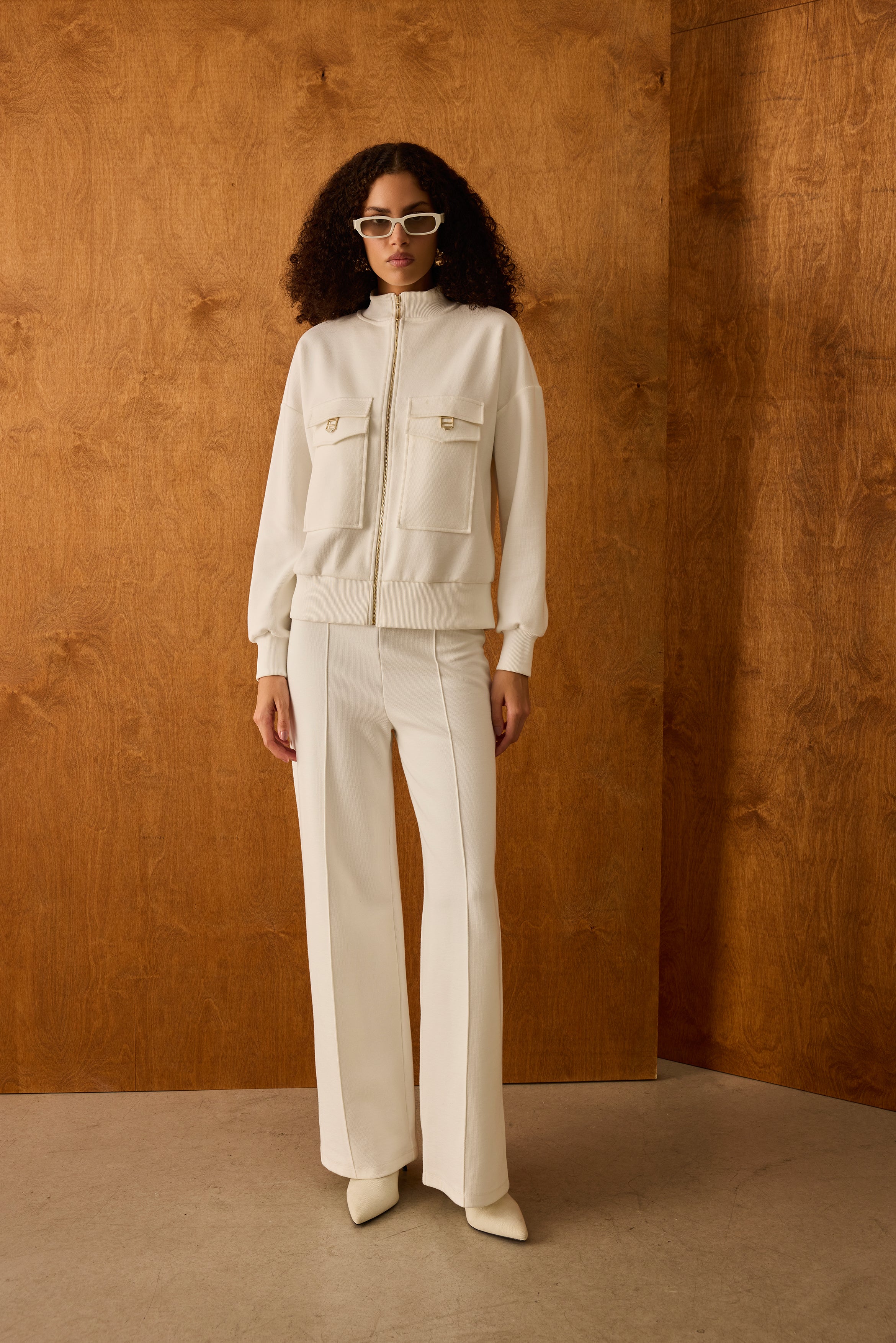 Diagonal-Bol Paça Ekru Pantolon-Pantolon-1-Milagron.com