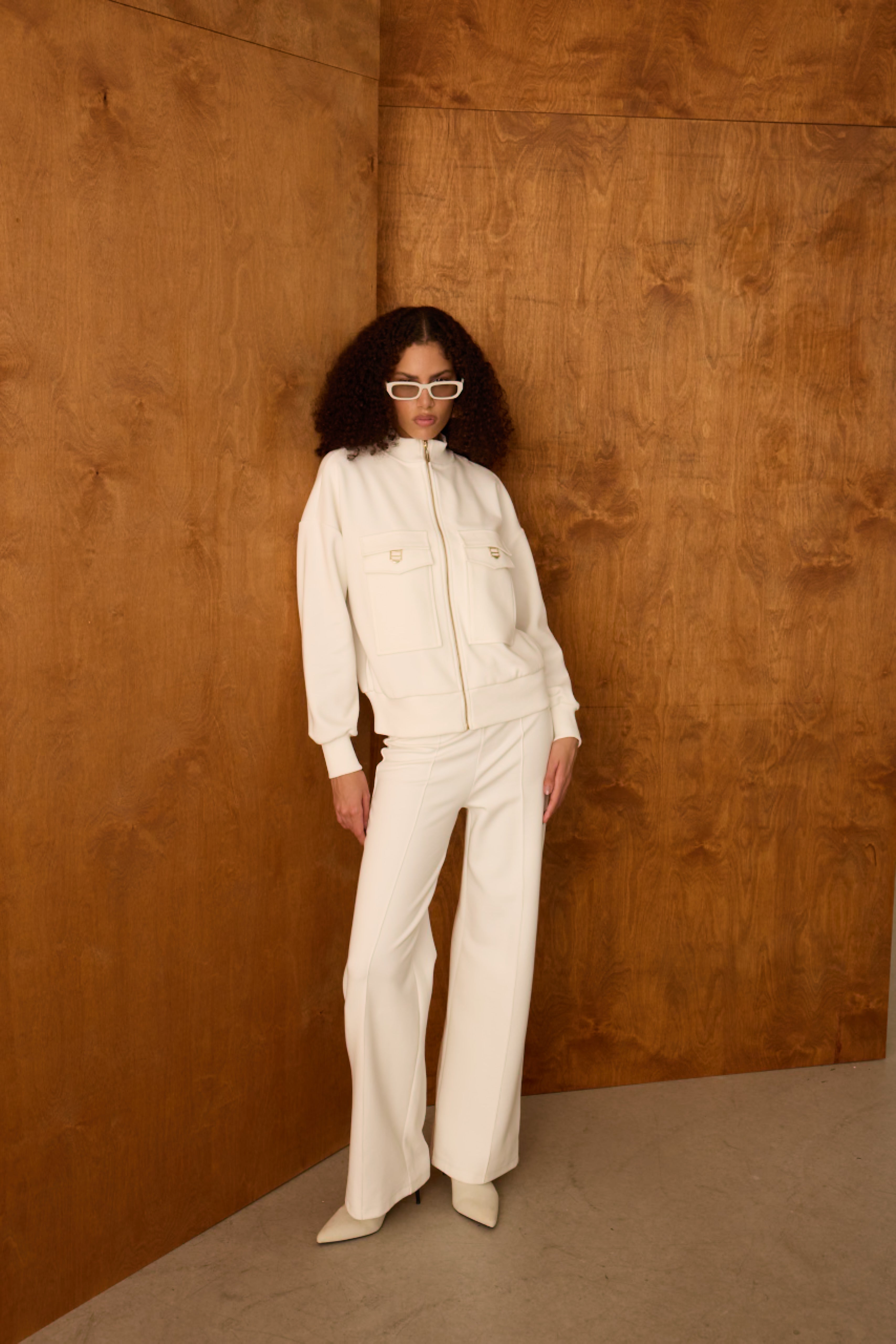 Diagonal-Bol Paça Ekru Pantolon-Pantolon-4-Milagron.com