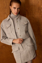 Diagonal-Bomber Gri Ceket-Ceket-1-Milagron.com