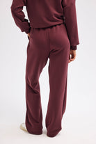 Diagonal-Bordo Örme Pantolon-Pantolon-3-Milagron.com
