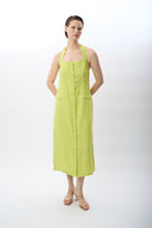 Diagonal-Boyundan Bağlamalı Elbise-Elbise-4-Milagron.com