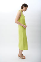 Diagonal-Boyundan Bağlamalı Elbise-Elbise-8-Milagron.com