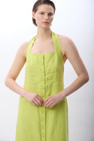 Diagonal-Boyundan Bağlamalı Elbise-Elbise-9-Milagron.com