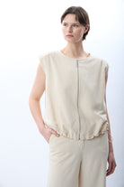 Diagonal-Büzgü Detaylı Bomber Yelek-Yelek-2-Milagron.com