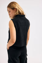 Diagonal-Kolsuz Düğmeli Yelek-YELEK-3-Milagron.com