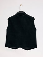 Diagonal-Kolsuz Düğmeli Yelek-YELEK-4-Milagron.com