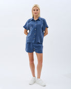 Diagonal-Cepli Düz Kesim Şort-Şort-3-Milagron.com