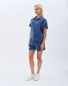 Diagonal-Cepli Düz Kesim Şort-Şort-5-Milagron.com