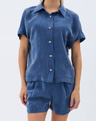 Diagonal-Cepli Düz Kesim Şort-Şort-6-Milagron.com