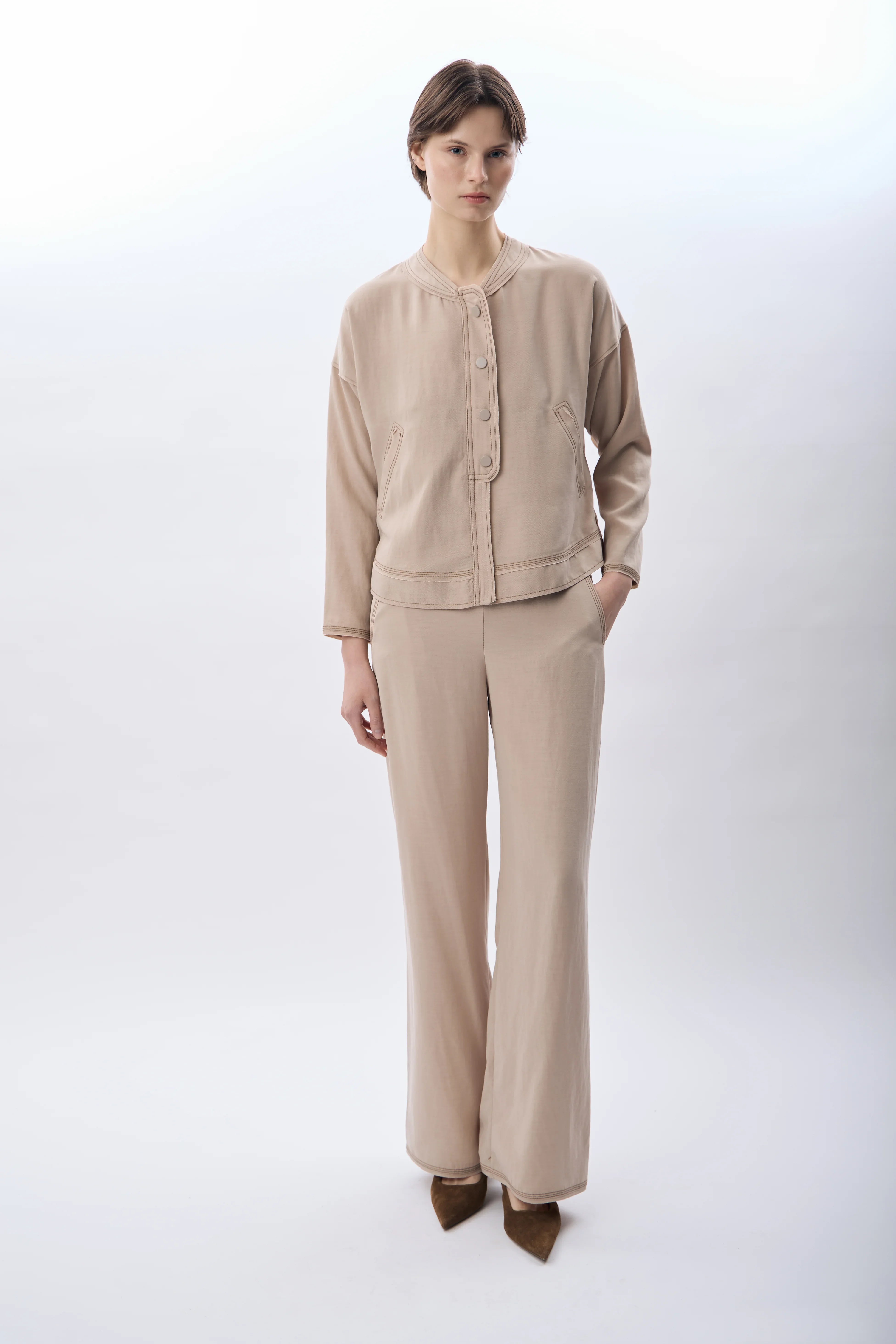 Diagonal-Cepli Rahat Kesim Pantolon-Pantolon-1-Milagron.com