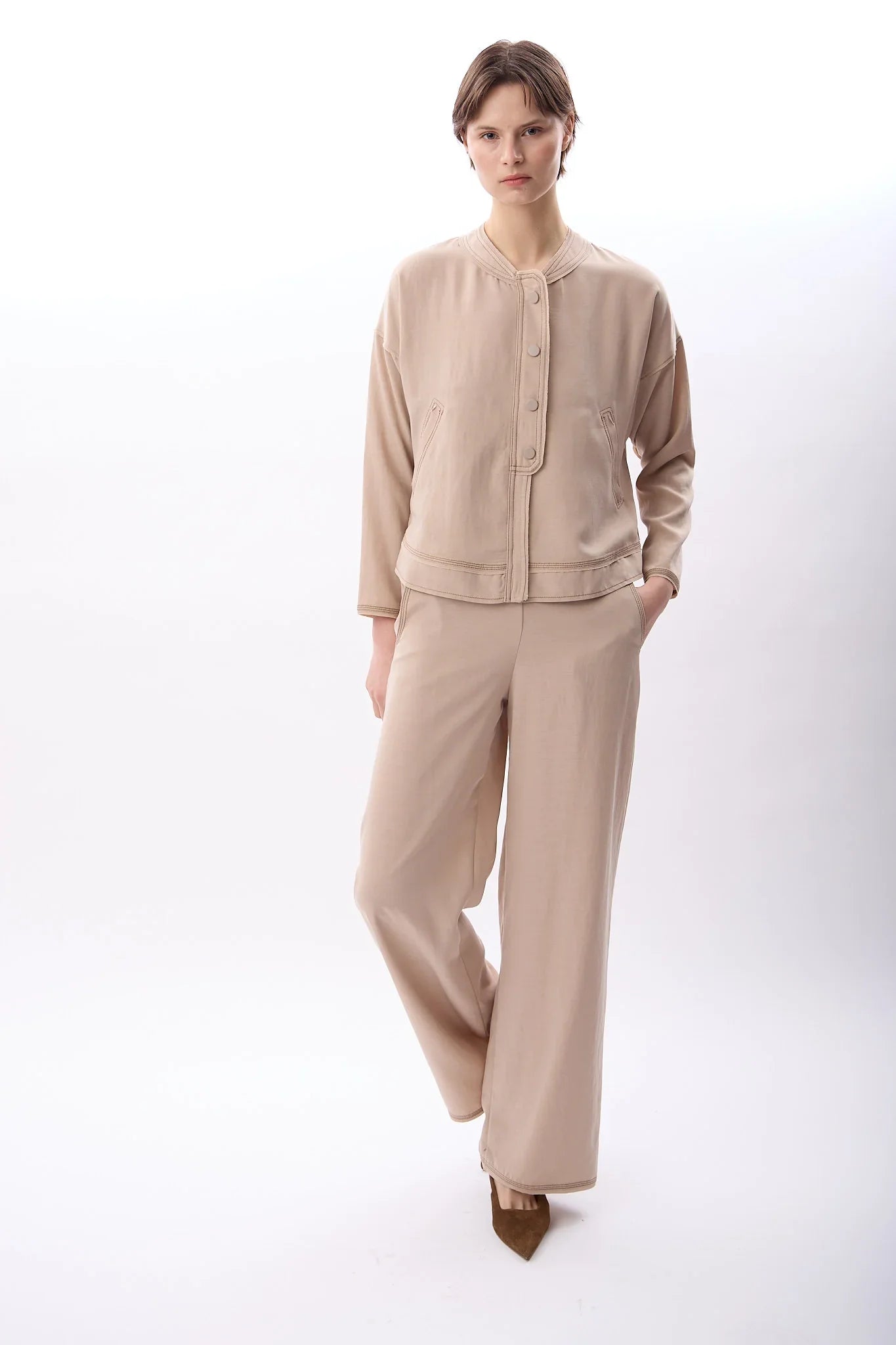 Diagonal-Cepli Rahat Kesim Pantolon-Pantolon-5-Milagron.com