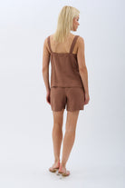 Diagonal-Cepli Rahat Kesim Şort-Şort-7-Milagron.com