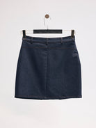 Diagonal-Denim Lacivert Etek-Etek-8-Milagron.com