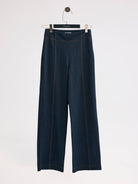 Diagonal-Denim Pantolon (Lacivert)-PANTOLON-13-Milagron.com