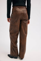 Diagonal-Deri Kahverengi Pantolon-Pantolon-3-Milagron.com