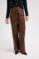 Diagonal-Deri Kahverengi Pantolon-Pantolon-6-Milagron.com