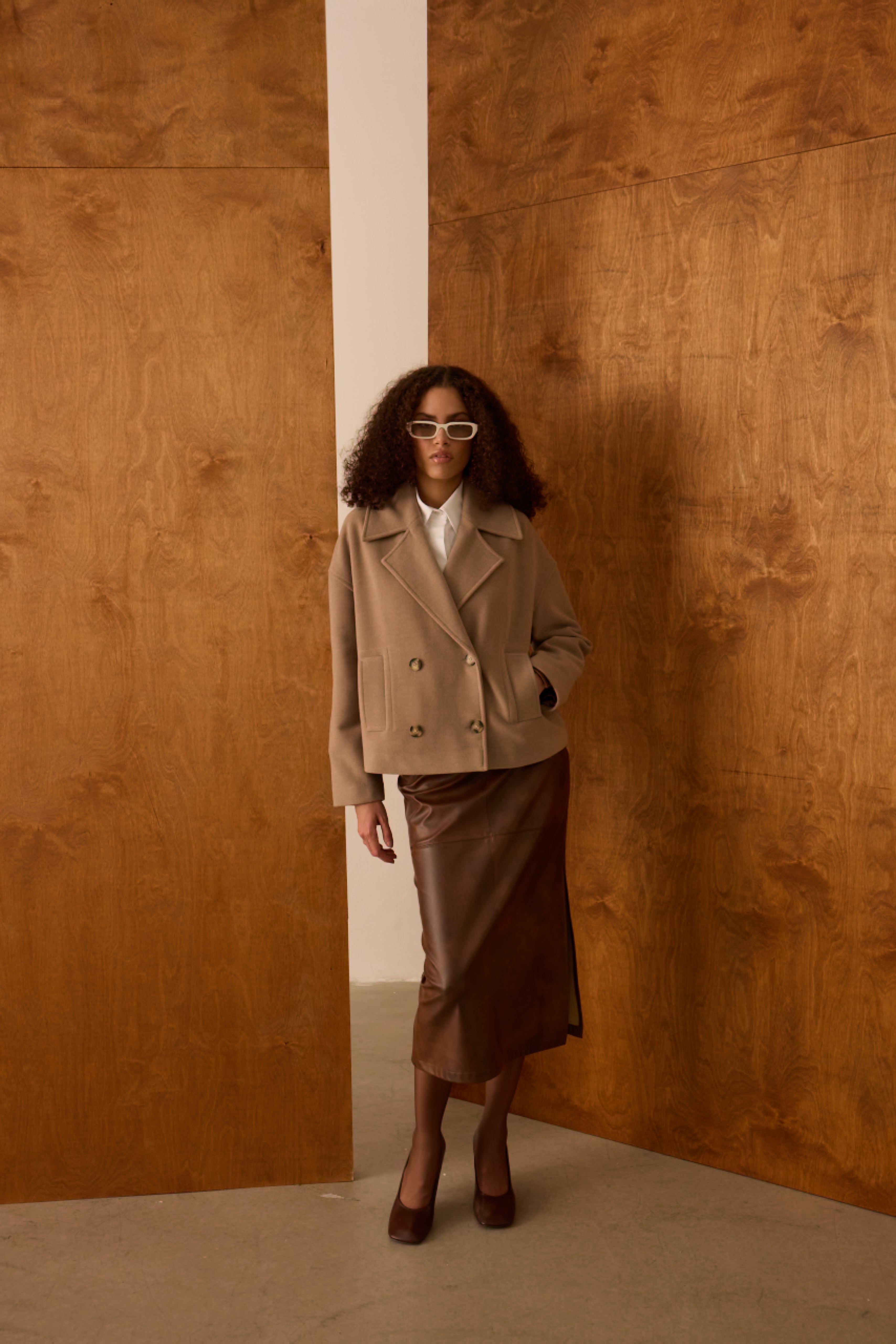 Diagonal-Deri Kalem Kahverengi Etek-Etek-6-Milagron.com